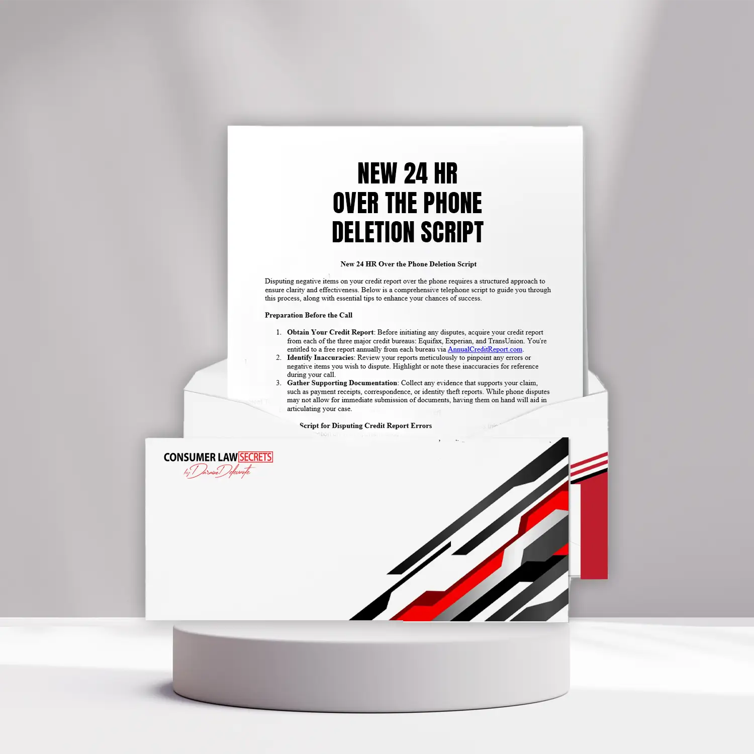 New 24-Hour Over the Phone Deletion Script