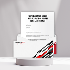 When a Creditor Replies With Accurate or Verified for a Late Payment